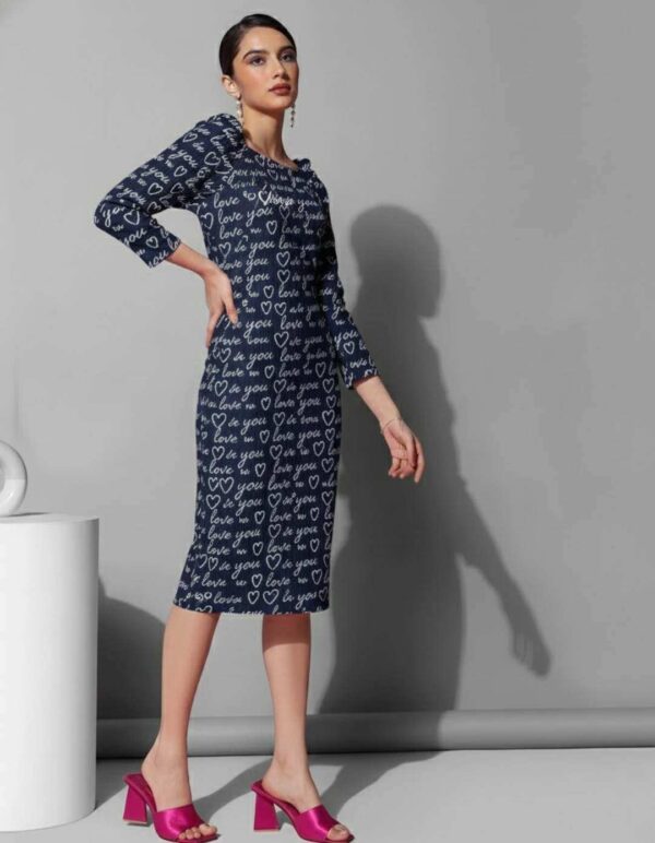 Square Neck Sheath Dress